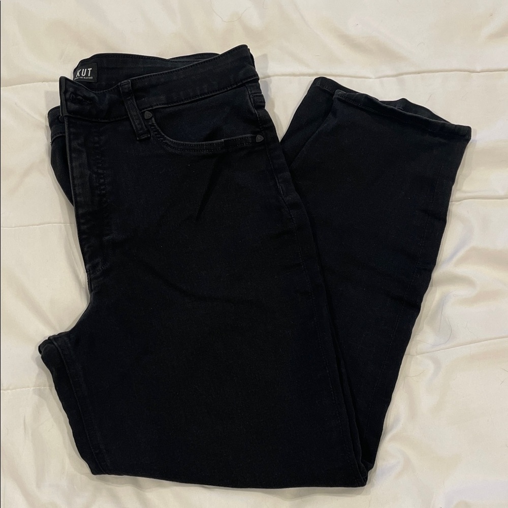 Kut from the Kloth Naomi Straight Leg Black Jeans